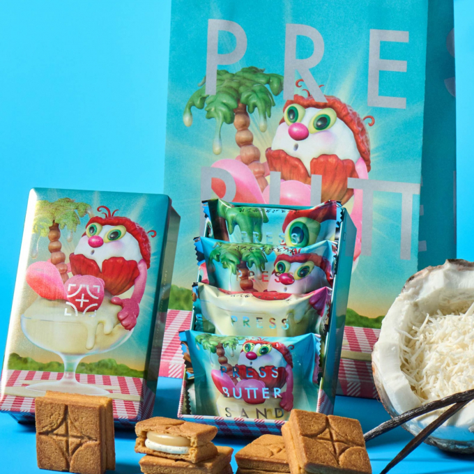 「PRESS BUTTER SAND」×「ArtSticker」コラボ商品が登場！