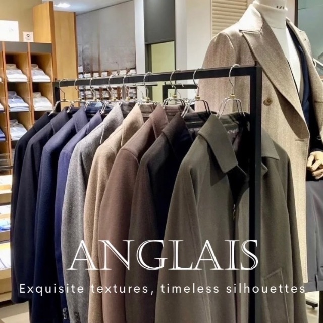 【ANGLAIS】 端正さと上質感を備えた大人のステンカラーコート