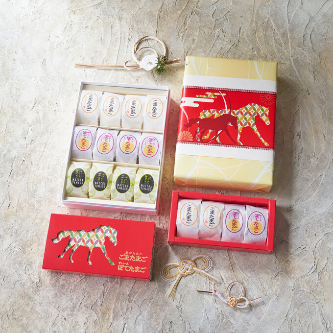 帰省土産におすすめ「東京たまご ２味詰合せ 正月パッケージ」「銀座たまや暦」