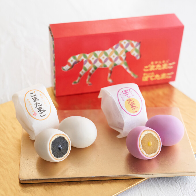 迎春スイーツ　馬が駆ける姿をあしらった、晴れの装い