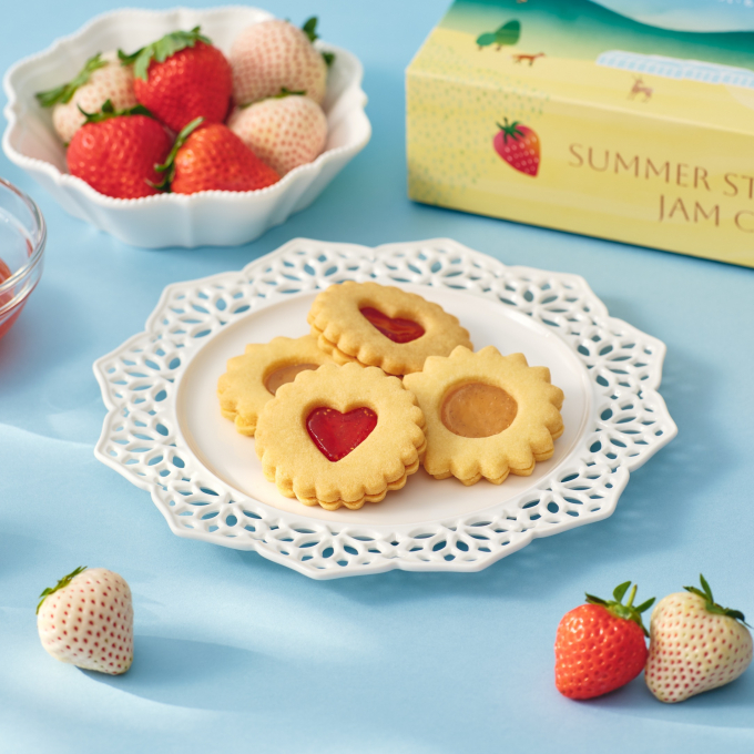 再入荷のお知らせ🍓🍓🍓　下川町の﻿なついちご　SUMMER  STRAWBERRY  JAM  COOKIE 🍓🍓🍓
