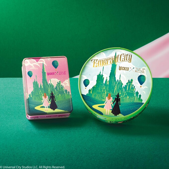 映画『ウィキッド 永遠の約束』のコラボ第2弾！“エメラルドシティ”がテーマのスペシャルボックスを新発売