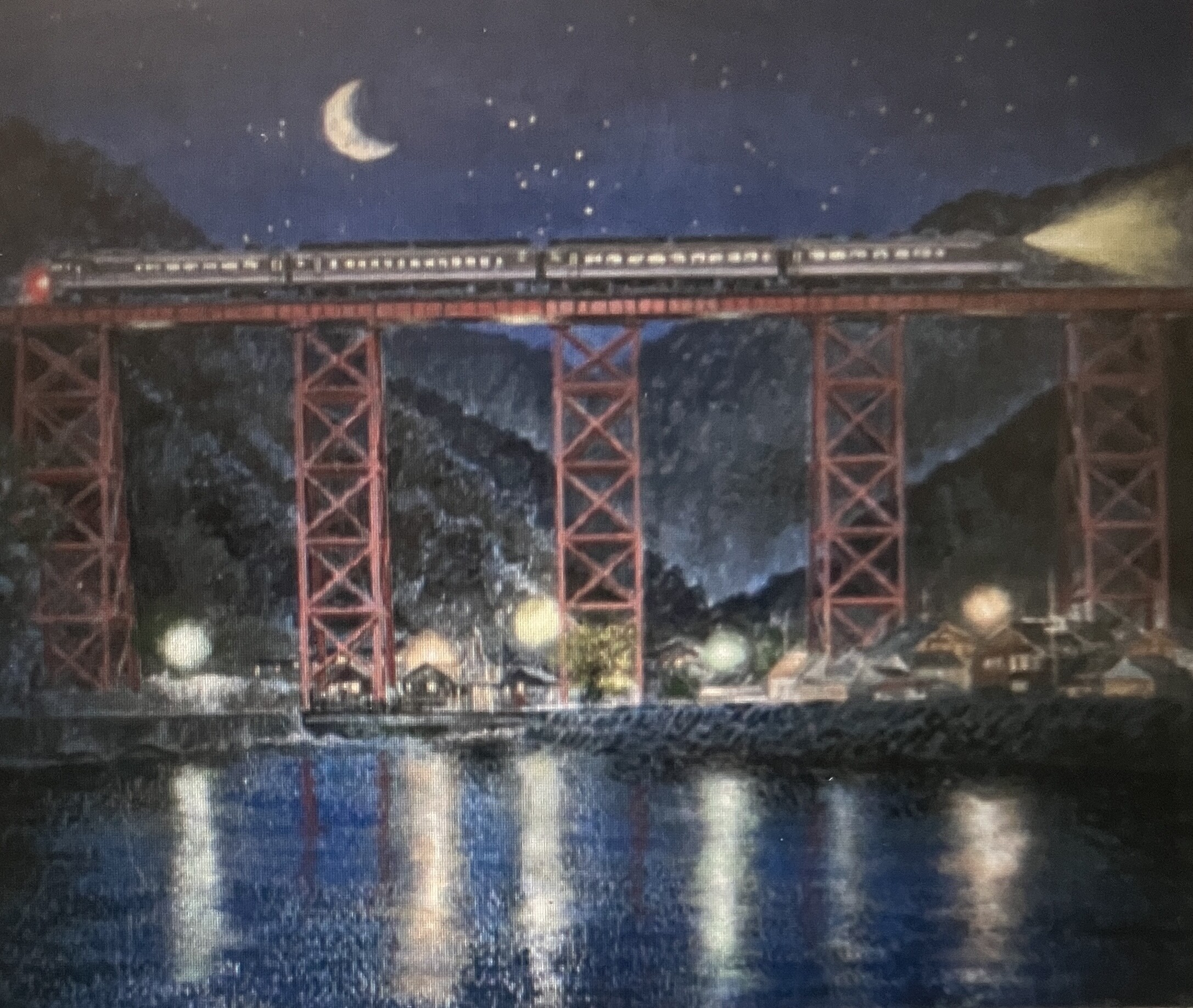 棚町宜弘　日本画展　ー四季の鉄道風景ー