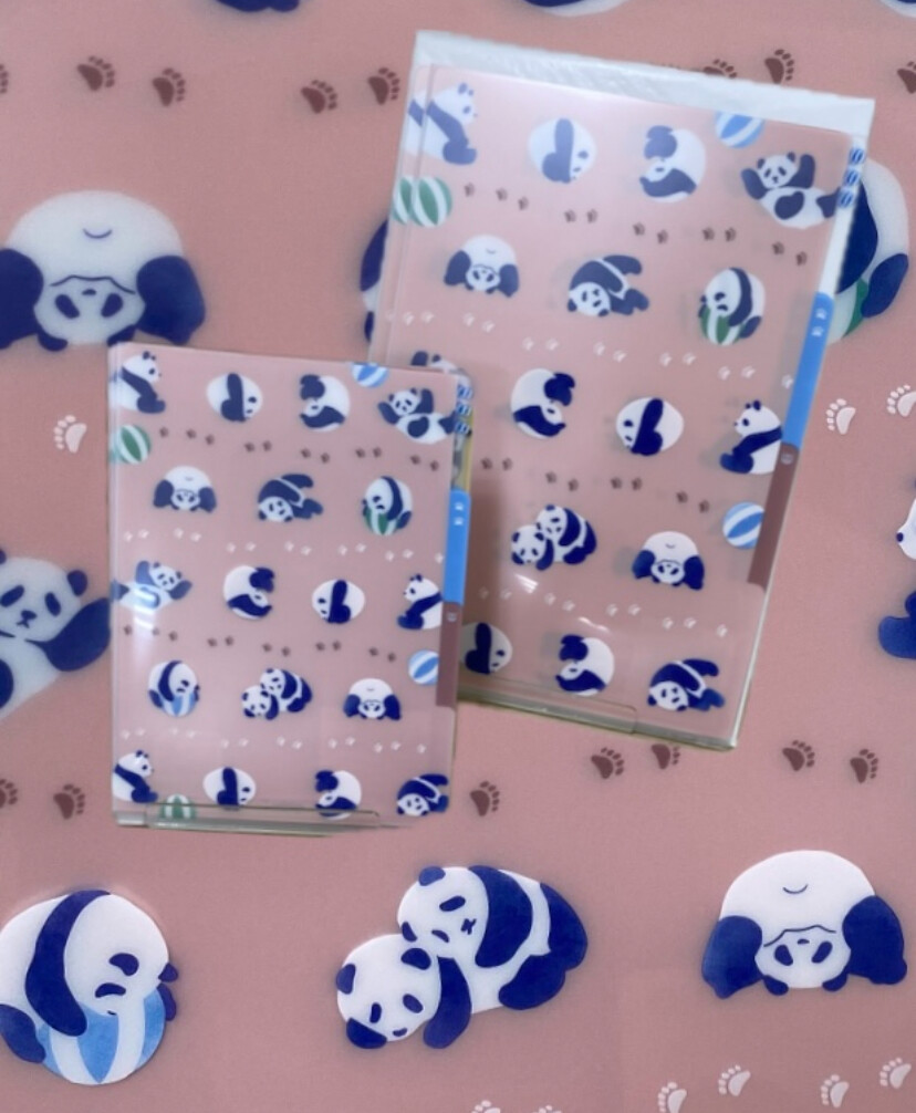 愛らしい🐼パンダ柄ファイル
