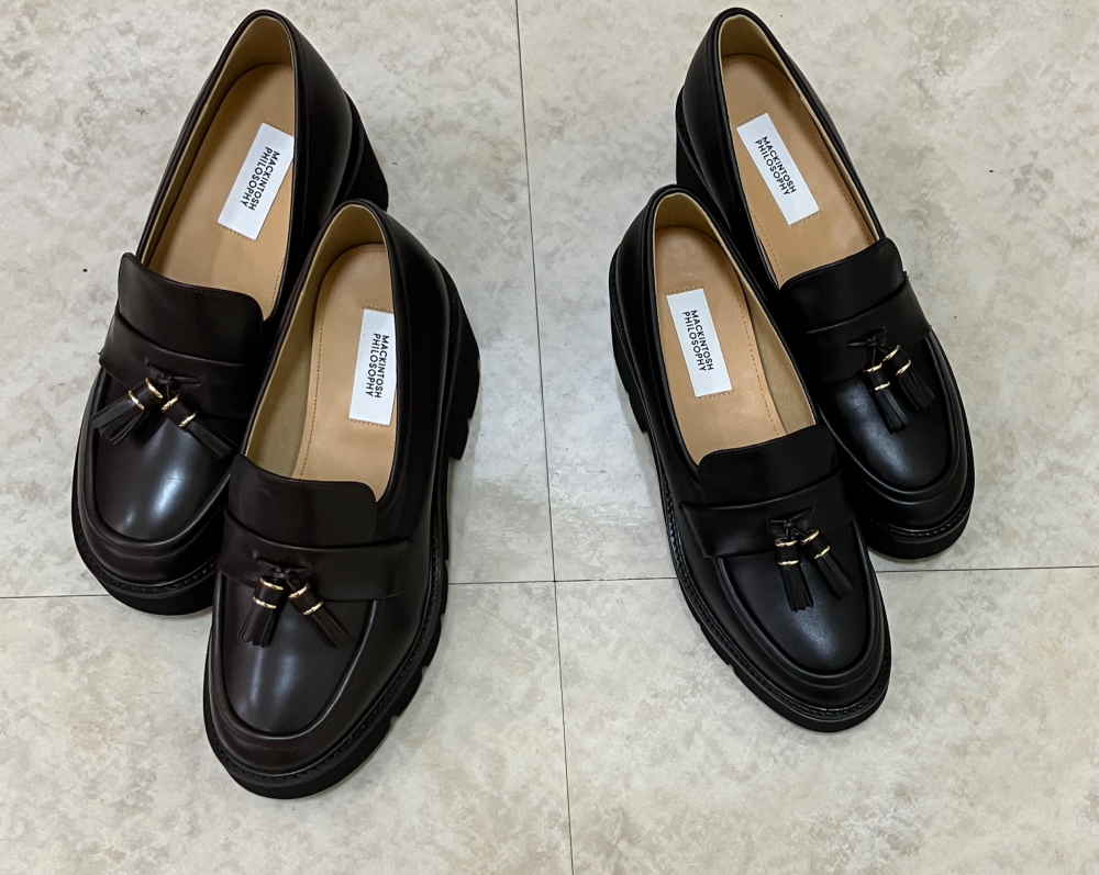 ＜モーダクレア＞✨ MACKINTOSH LONDON（マッキントッシュ ロンドン）柔らかく履き心地のよい厚底タッセルローファー👟