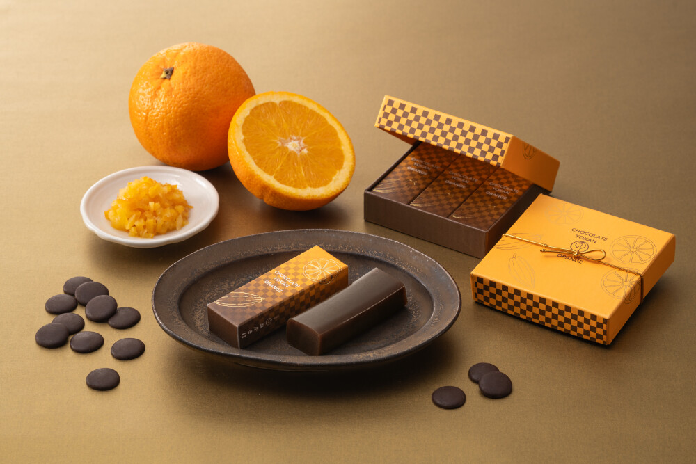 〈鶴屋吉信〉和菓子でバレンタイン🍫チョコレート羊羹　オレンジのご紹介