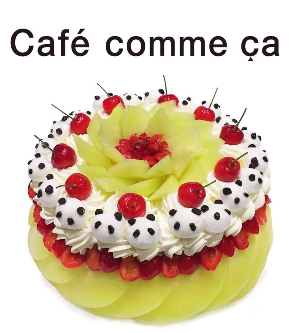〈カフェコムサ〉 🐼期間限定🐼 「パンダのショートケーキ」