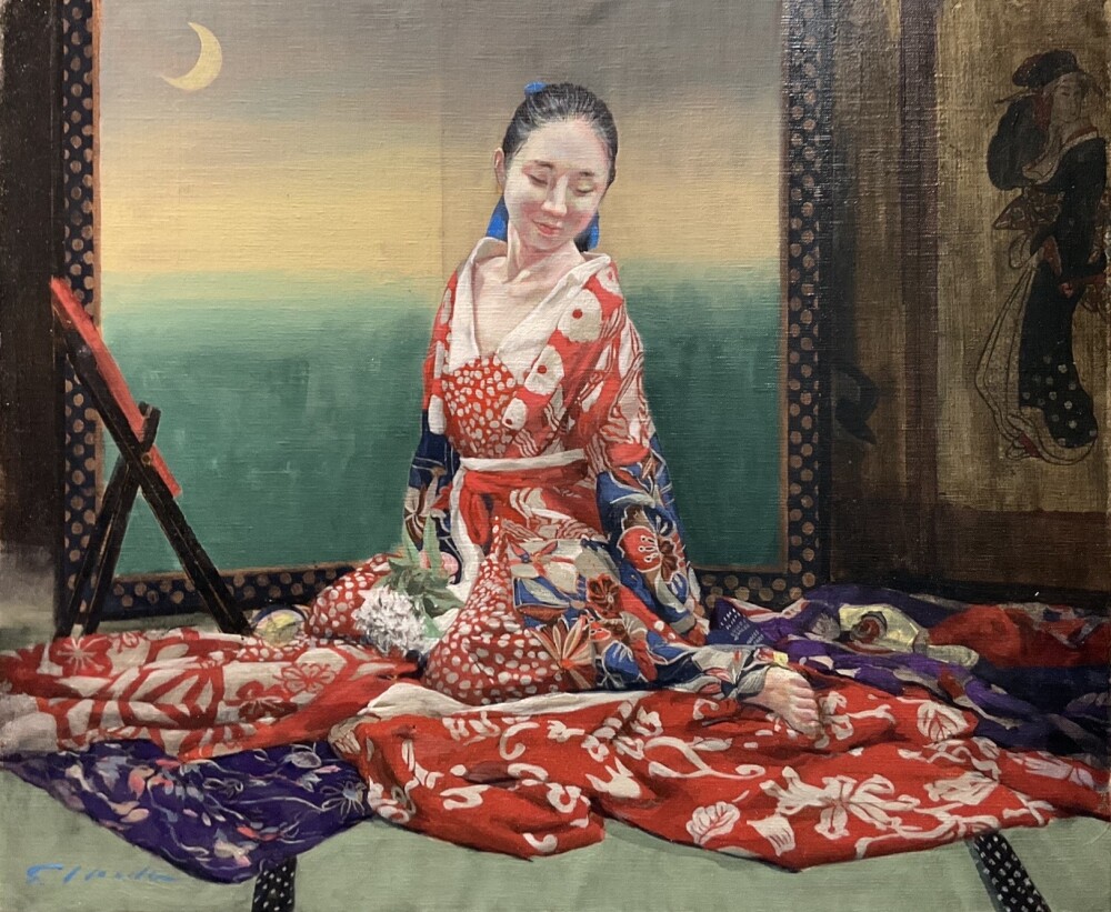 第2回　池田 茂　油絵展　～雅な着物姿の美人画を描く～