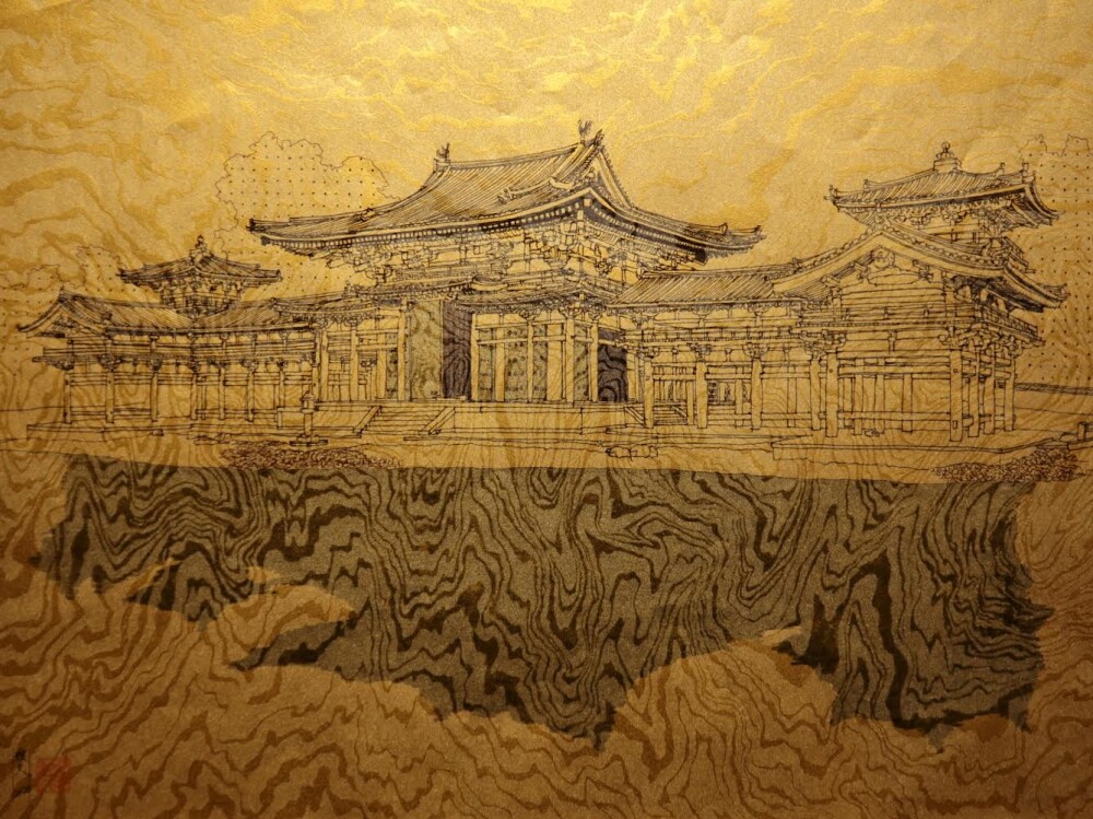 山田雅夫 絵になる建築展　水彩画紙と和紙が拓く新世界