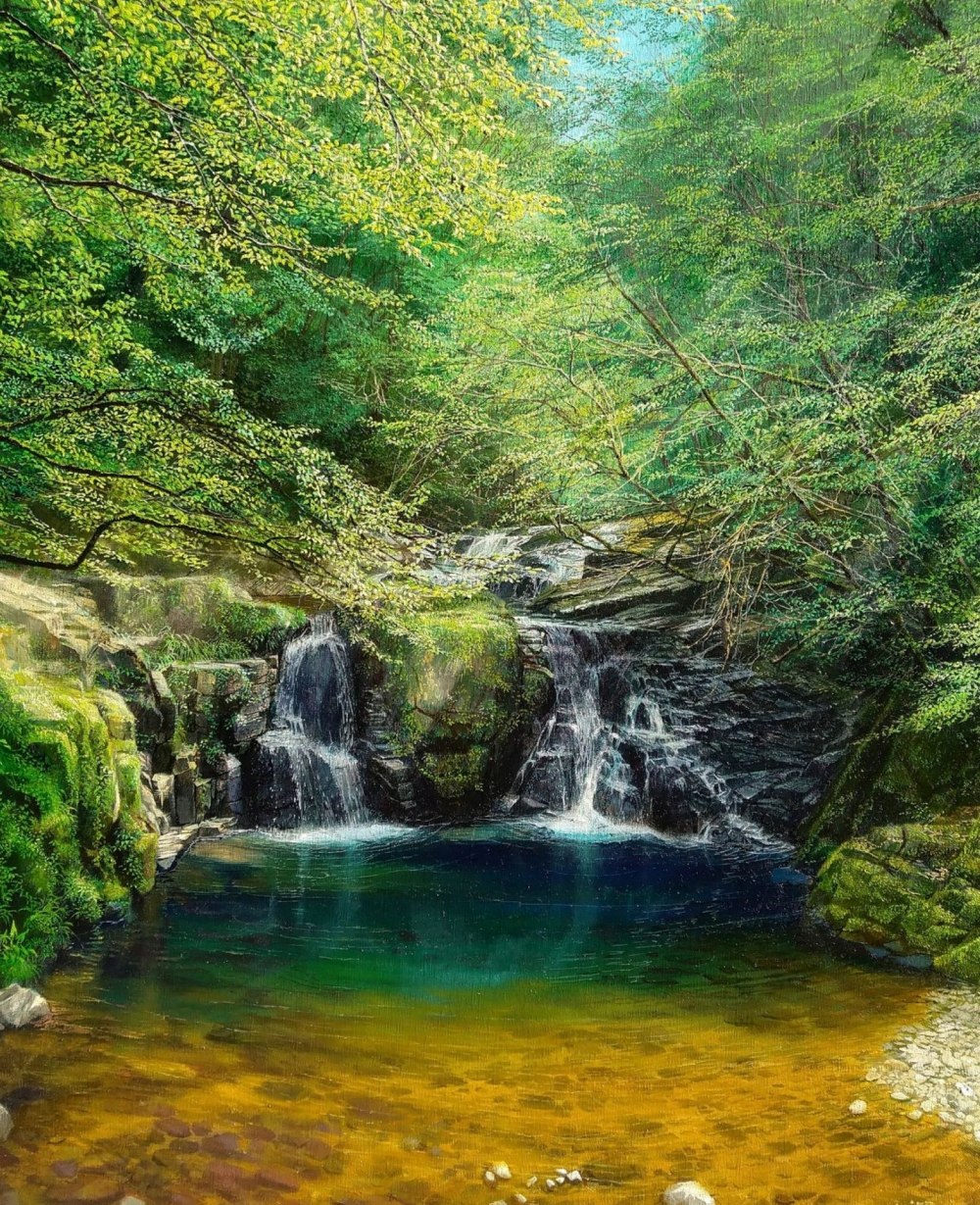 櫻井 聡  油彩画展　～清らかな水の流れを描く～