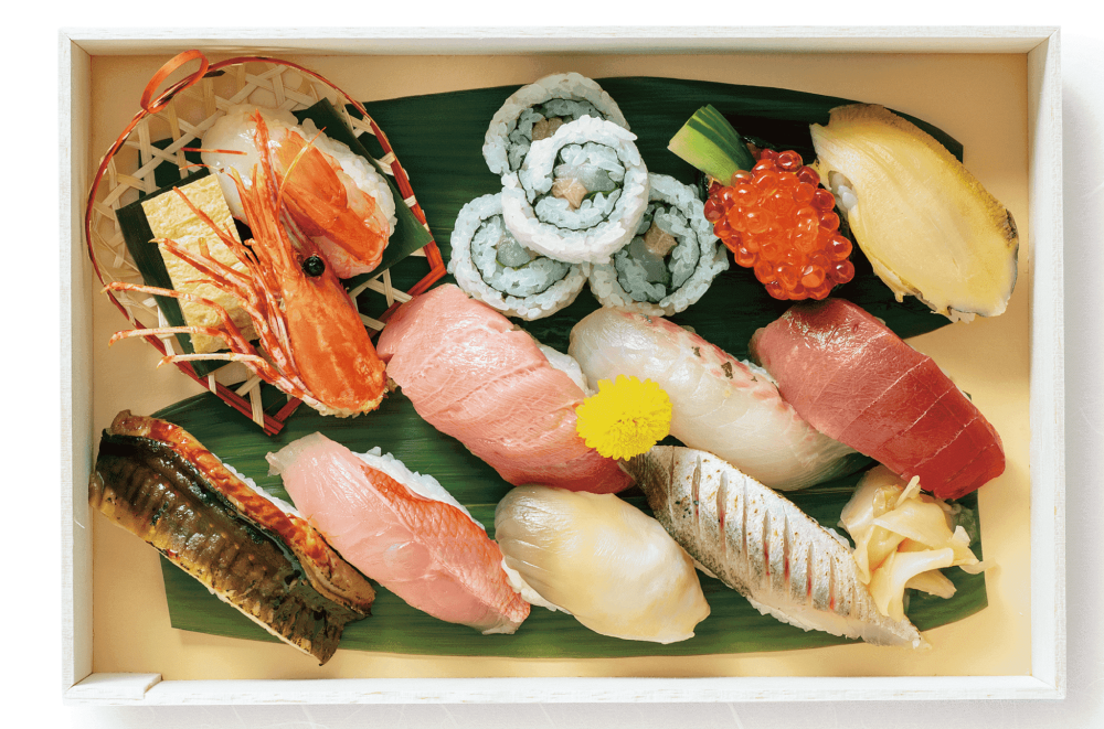 地下1階＜きじま＞『ご予約弁当』特上にぎり寿司のご案内です。