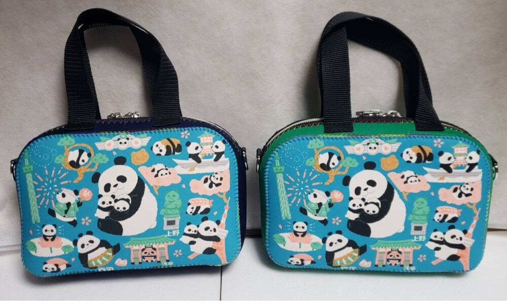 〈ヘリテイジ〉新色上野パンダイラストちょこっとポーチ