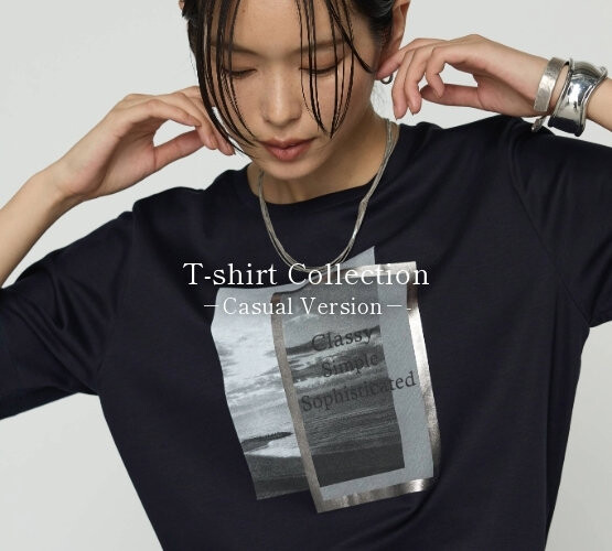 ‪〈コムサプラチナ〉Tシャツコレクション
