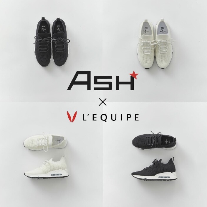 〈レキップ〉ASH×L'EQUIPE　コラボスニーカー