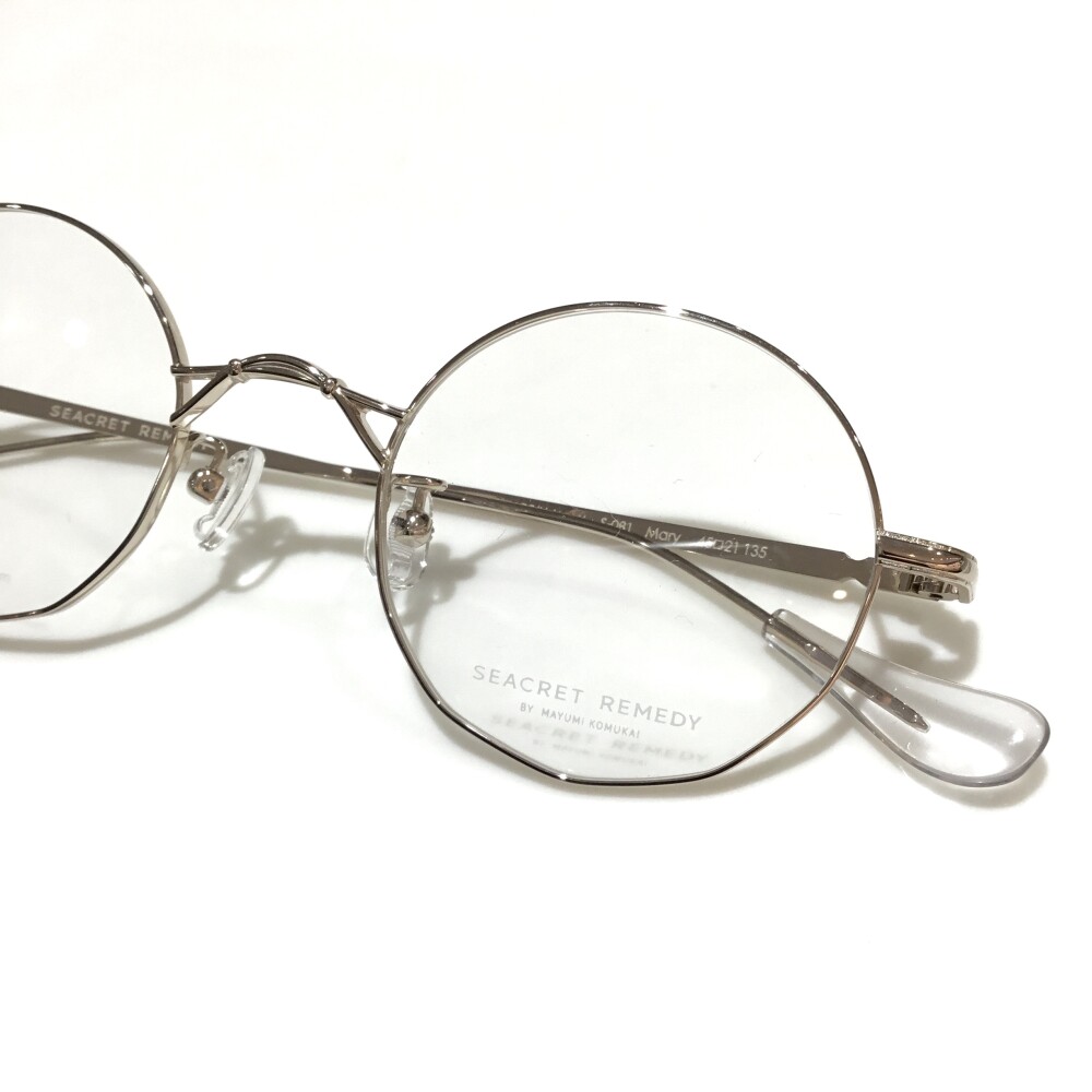 ラウンドと多角形を美しく装う眼鏡｜シークレットレメディ 2025 AW リボナイズコレクション｜ S-081 Mary
