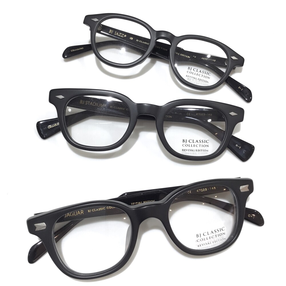 こだわる黒縁メガネならマットブラックで｜オリジナルカラーの BJ CLASSIC COLLECTION 