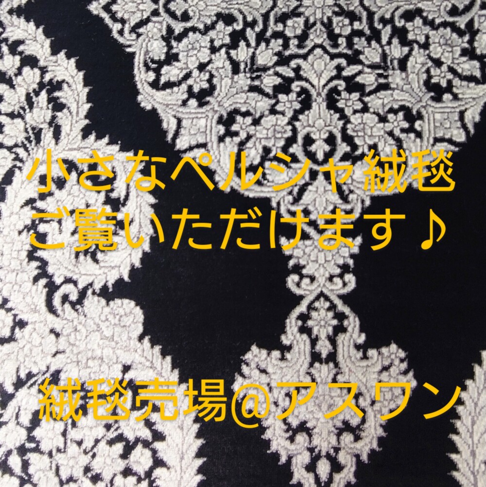 小さなペルシャ絨毯 展示中♪〈アスワン〉