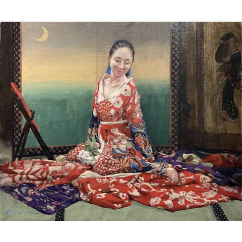 第2回 池田 茂 油絵展 ～雅な着物姿の美人画を描く～ | 美術画廊
