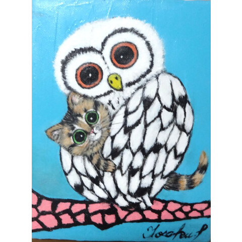 学問の神、森の博士～ フクロウを描く絵画展 | 美術画廊 TOPICS