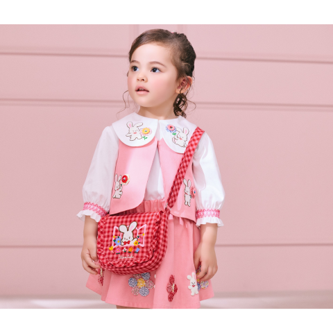 PINK HOUSE 赤くまちゃん柄　セーラーチュニック PINK HOUSE 赤くまちゃん柄 セーラーチュニック 【公式通販】
