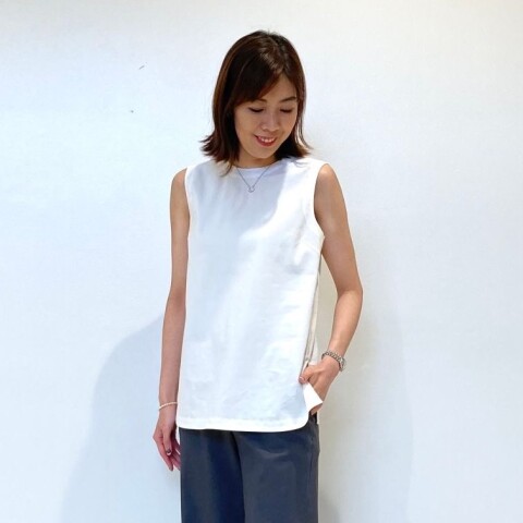 セオリーリュクス Crisp Linen Ida グリーン 34号 緑 パンツ