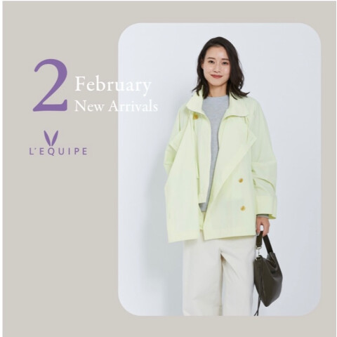 レミリーフカーキ フード付きジャケット　新作新品 レキップ〉2月の新作アウター | レキップ | 松坂屋上野店公式 SHOP BLOG
