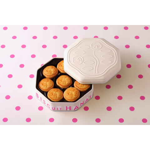 数量限定商品「花椿ビスケット24枚入 限定缶クラシックアイボリー」の