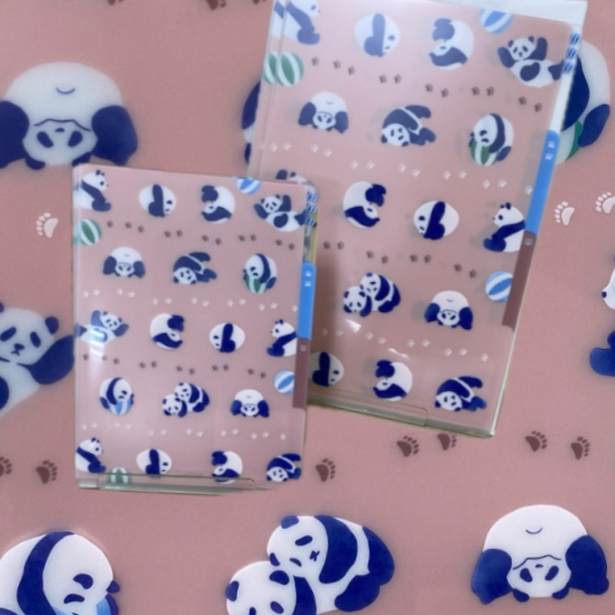 愛らしい🐼パンダ柄ファイル