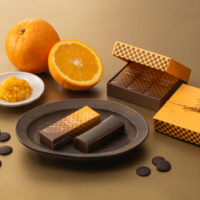 〈鶴屋吉信〉和菓子でバレンタイン🍫チョコレート羊羹　オレンジのご紹介