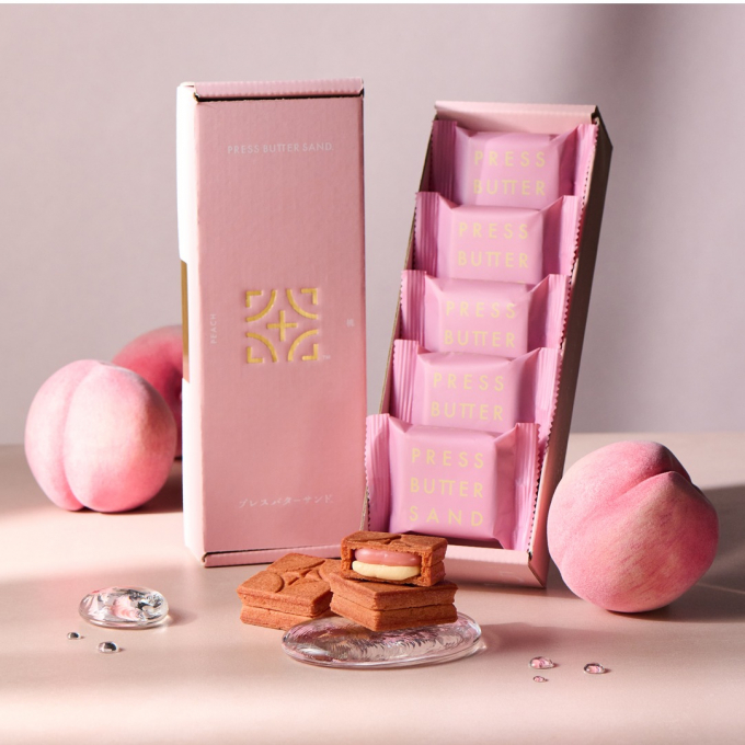 PRESS BUTTER SAND　初夏の限定販売！「バターサンド〈桃〉」が販売中です！