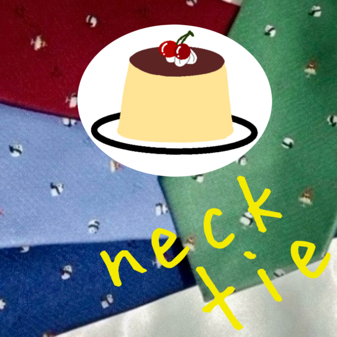 パンダさんネクタイに、新しい柄が仲間入りしました。
