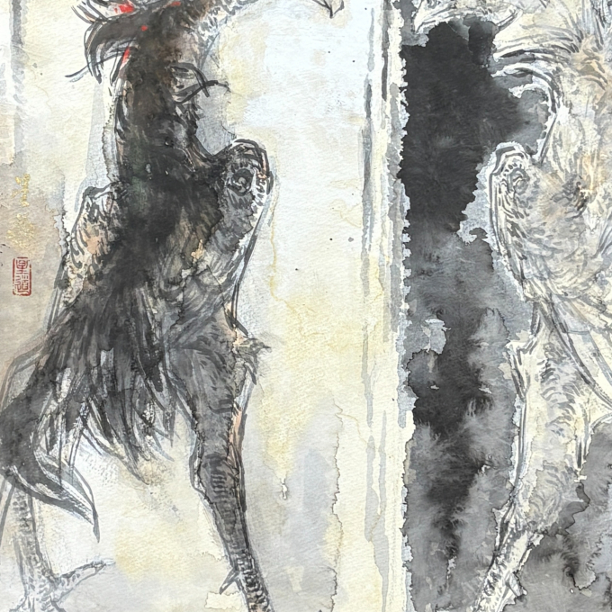 潘星道展　ー墨と色の響き合いー