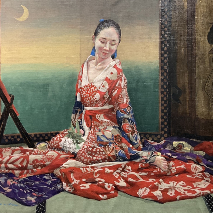 第2回　池田 茂　油絵展　～雅な着物姿の美人画を描く～