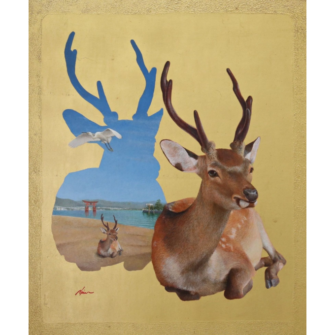 阿曾沼  明　洋画展　～金箔の魅力...色と色～