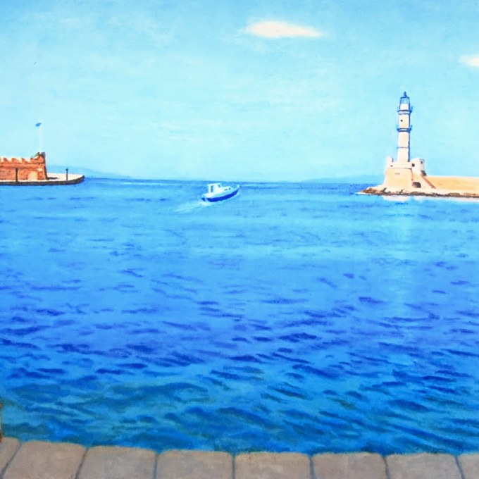 〔 地中海の空と海とネコ 〕 金子眞弓展