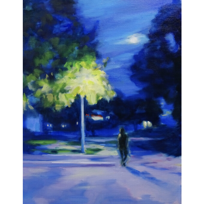 気配～夜のあとさき　栗田なおみ　油彩画展