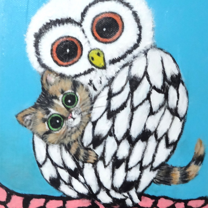 ～学問の神、森の博士～  フクロウを描く絵画展