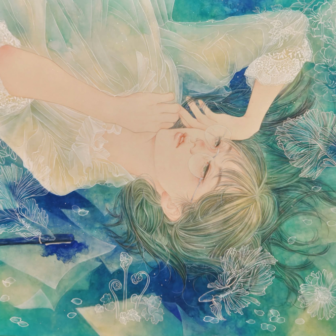 こみや梢子展　～ 水色に映る黄昏 〜