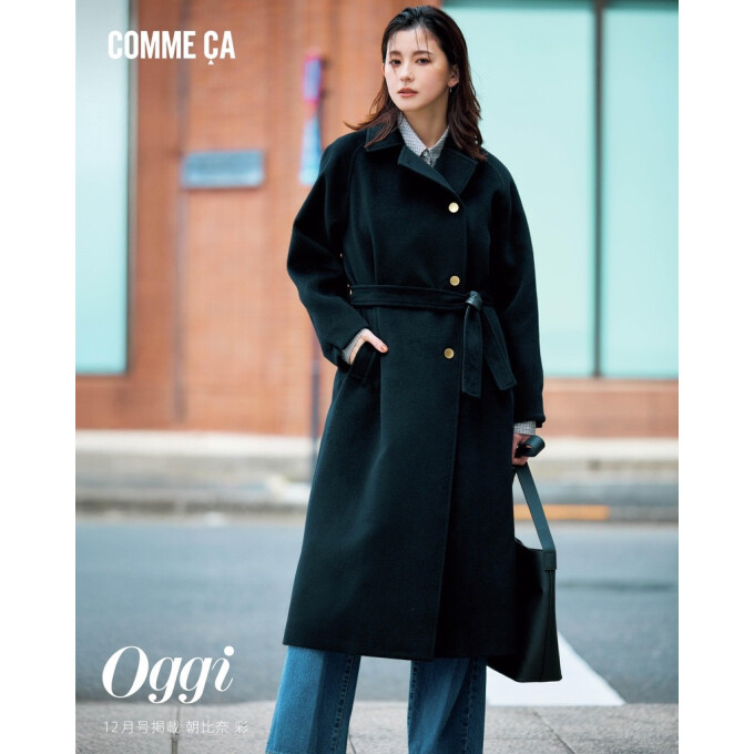 〈コムサプラチナ〉アンゴラウールコート