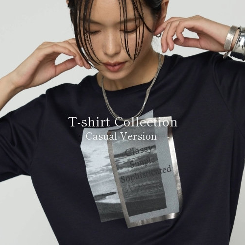 ‪〈コムサプラチナ〉Tシャツコレクション