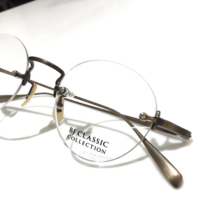 人気のリムレスフレームにボストン型入荷｜BJ CLASSIC COLLECTION プレミアムモデル PREM-205 NT