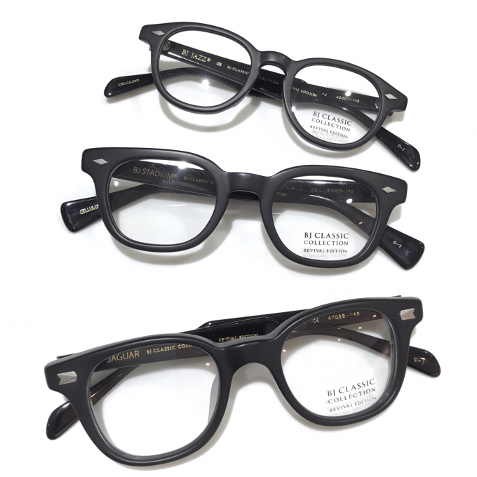 こだわる黒縁メガネならマットブラックで｜オリジナルカラーの BJ CLASSIC COLLECTION 