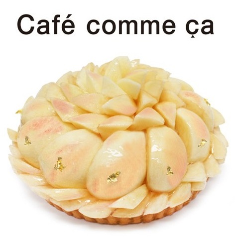 〈カフェコムサ〉今が旬！「桃フェア」🍑