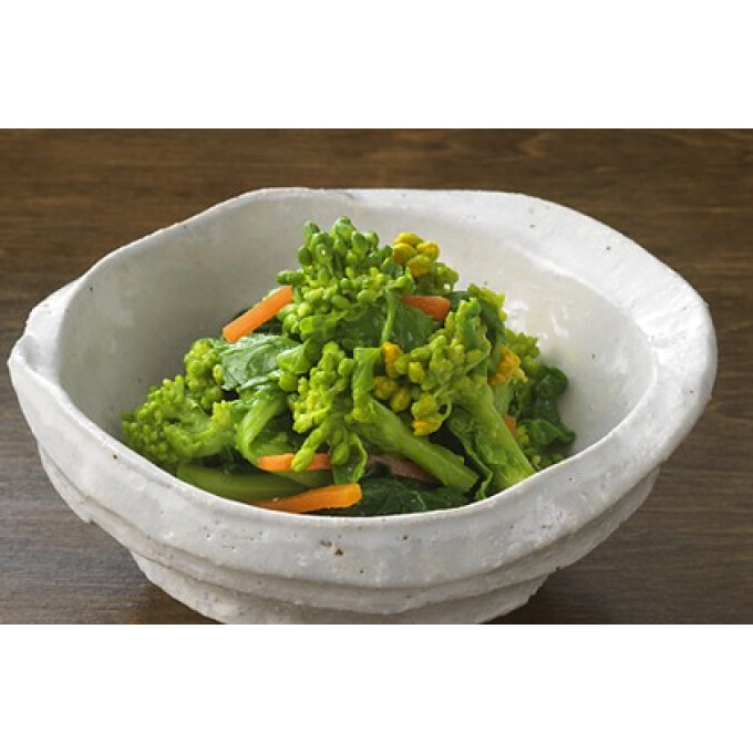 季節限定「菜の花の辛子和え」「菜の花のクルミ和え」販売中です。