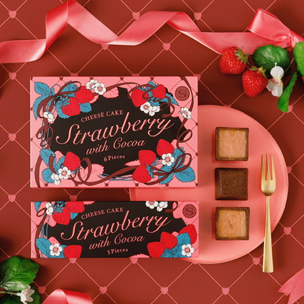SEASONAL SWEETS「いちごチーズケーキwithココア」のご紹介