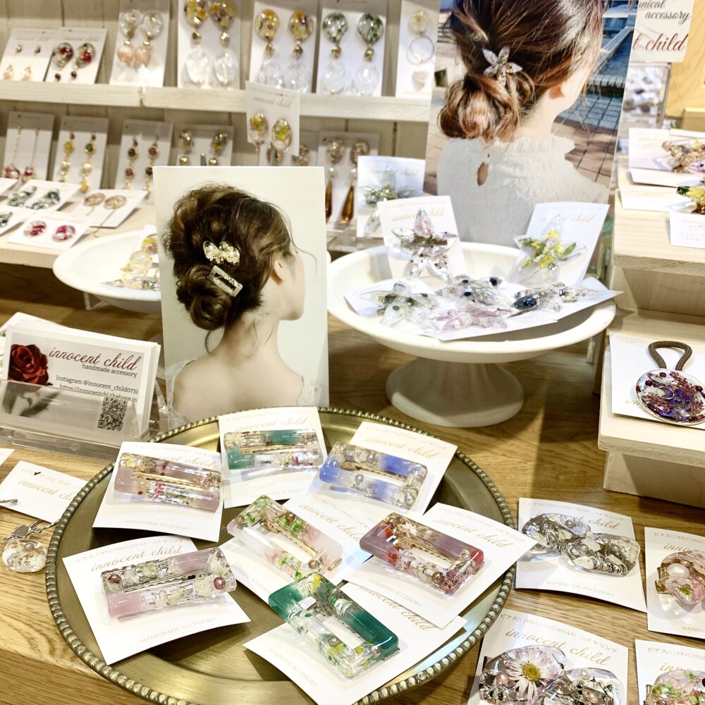 本物のお花を使ったアクセサリー Innocent Child を期間限定でお取り扱い中 The Sacca Shop 大丸梅田店公式 Shop Blog