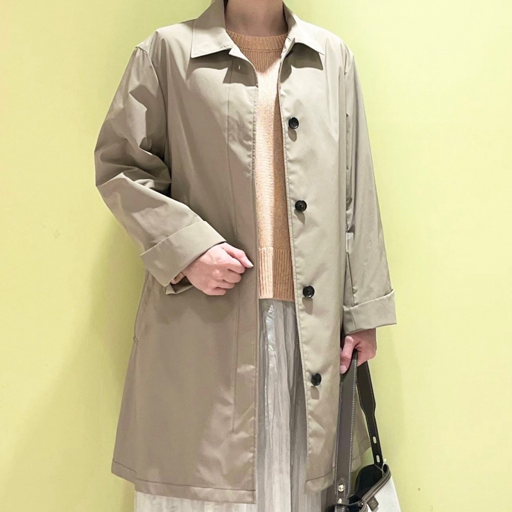 【6F J.PRESS LADIES】パウダリータッチのシングルトレンチ
