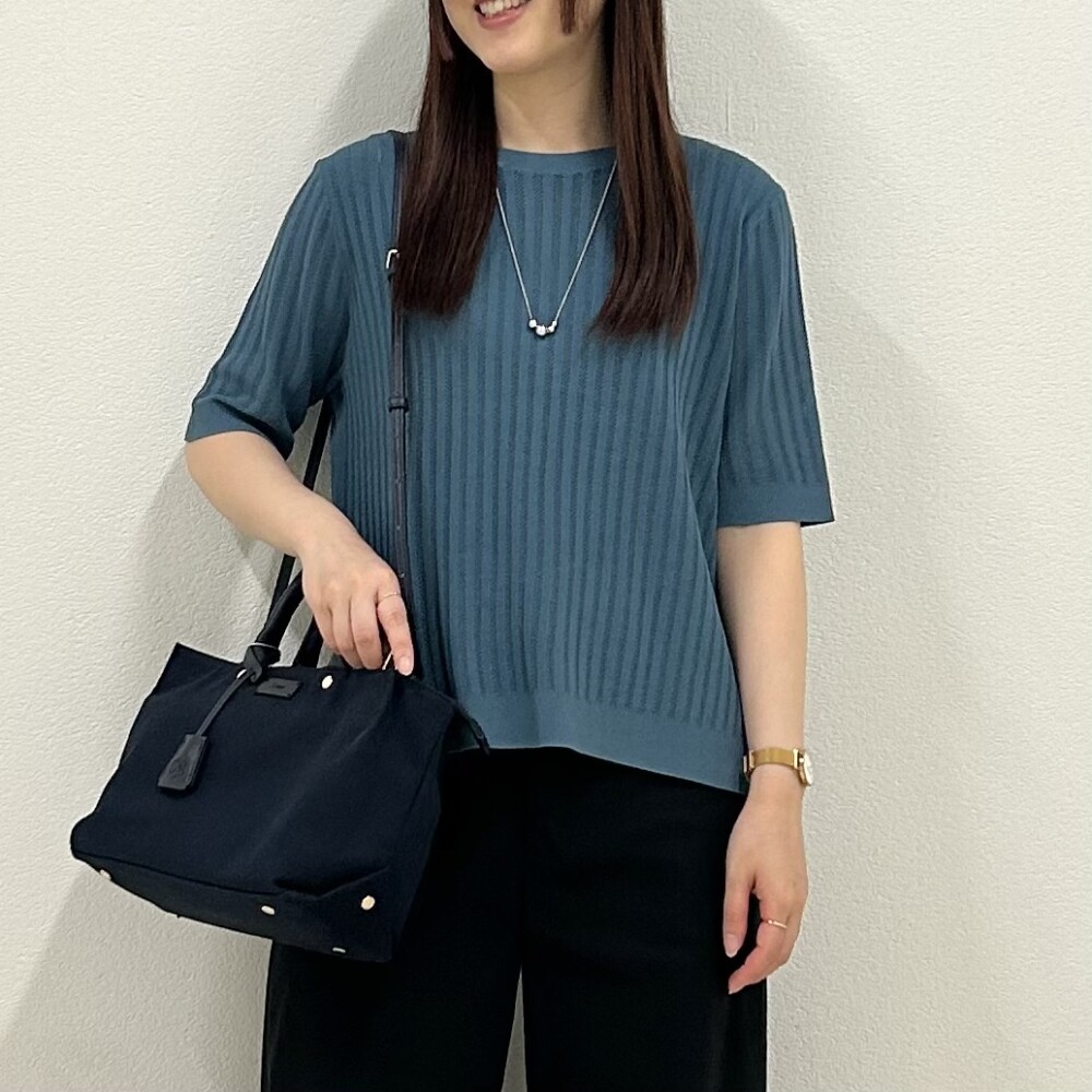 【6F J.PRESS LADIES】上品見えも叶うサマーニット