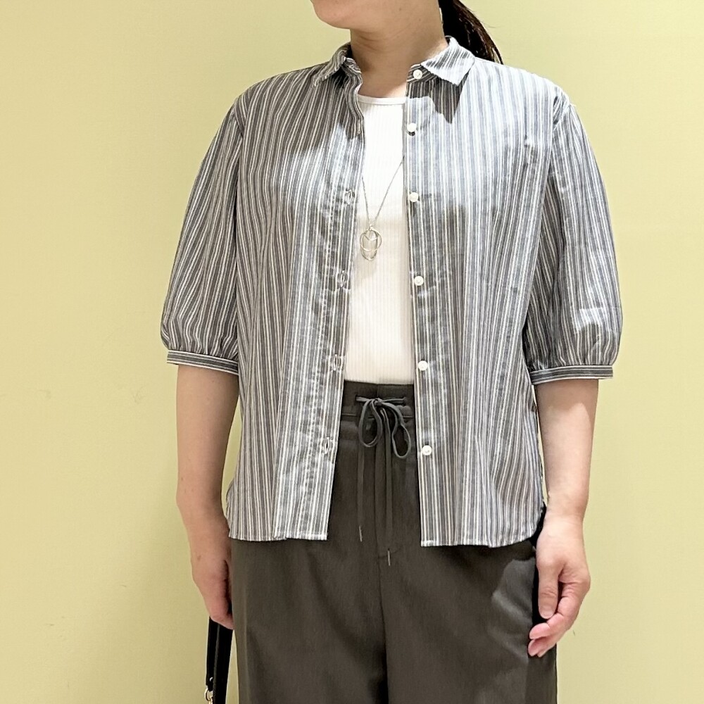 【6F J.PRESS LADIES】夏の通勤におすすめシンプルストライプシャツ