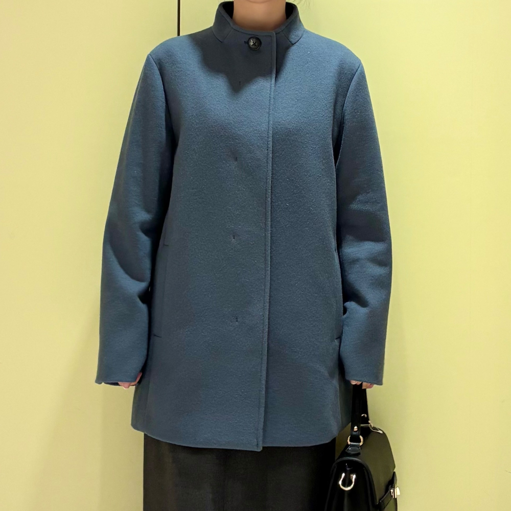 【6F J.PRESS LADIES】滑らかな肌触りのスタンドコート